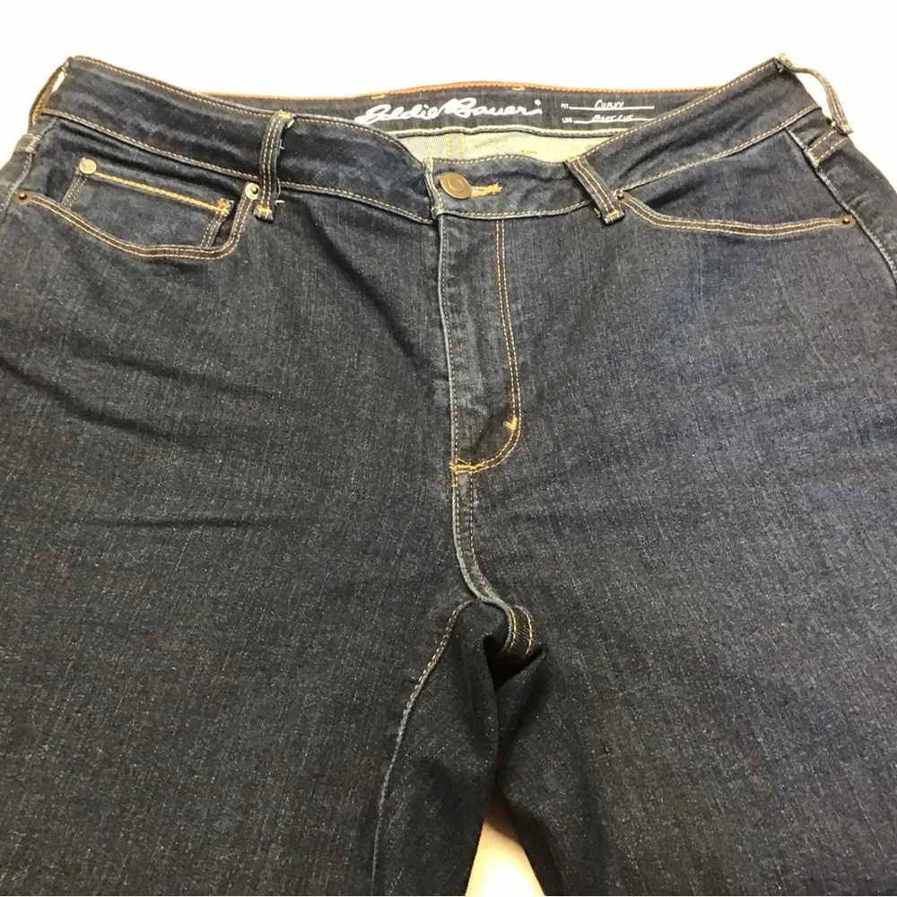 Eddie Bauer NWOT Women’s 14 Tall, Deep Indigo, Bootcut,Curvy - Picture 5 of 5